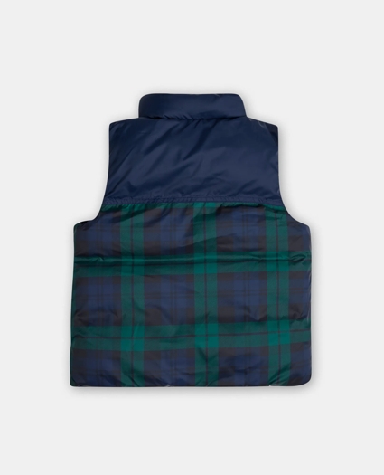 Boys Reversible Quilted Puffer Vest with Hood, image 3