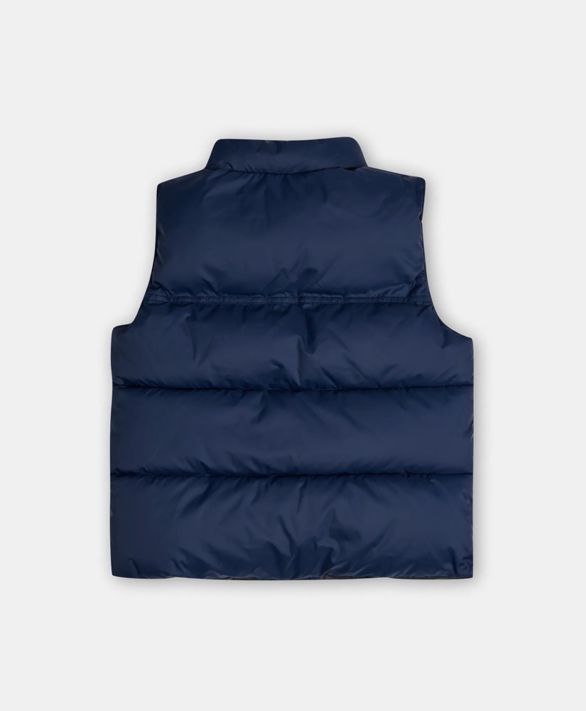 Boys Reversible Quilted Puffer Vest with Hood, image 4