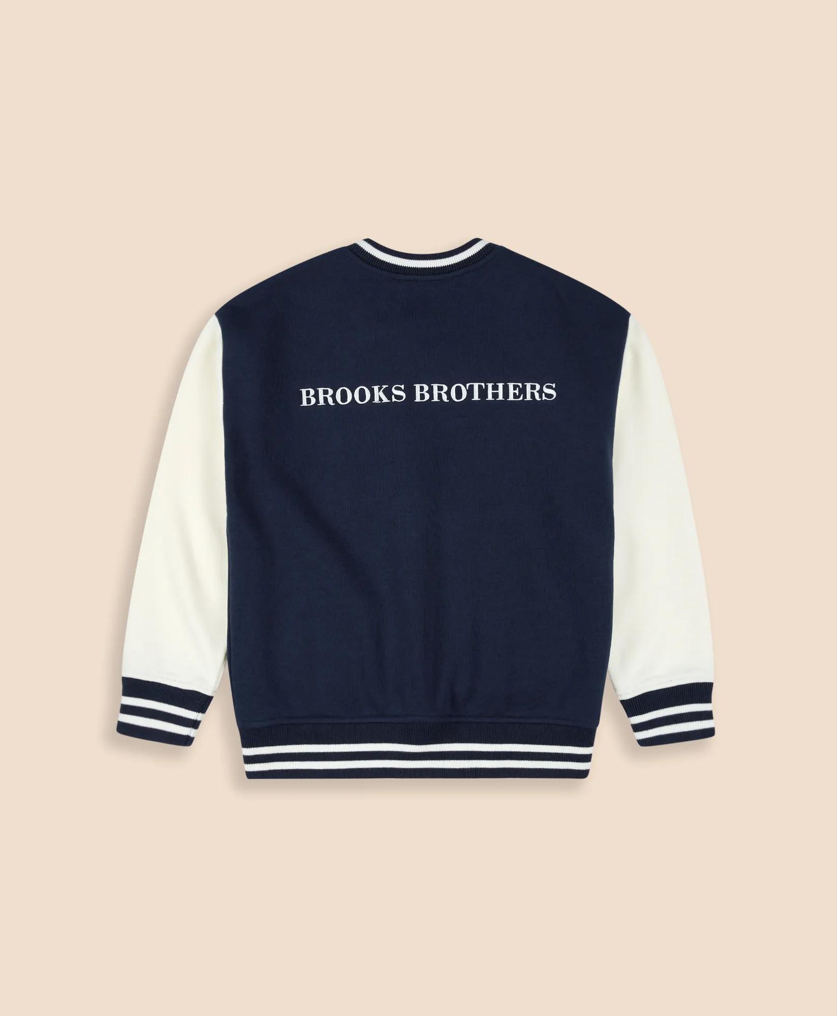 Boys Knit Varsity Jacket, image 2