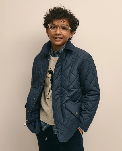Boys Water-Repellent Quilted Jacket