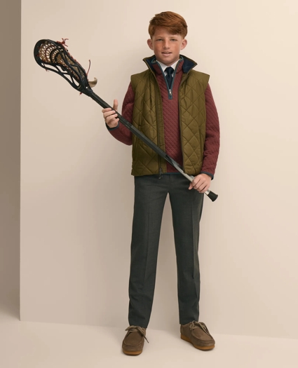 Boys Water-Repellent Quilted Vest, image 3