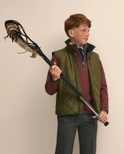 Boys Water-Repellent Quilted Vest, image 4