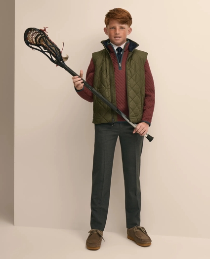 Boys Water-Repellent Quilted Vest, image 5