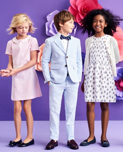 Boys Two-Button Seersucker Prep Jacket, image 3