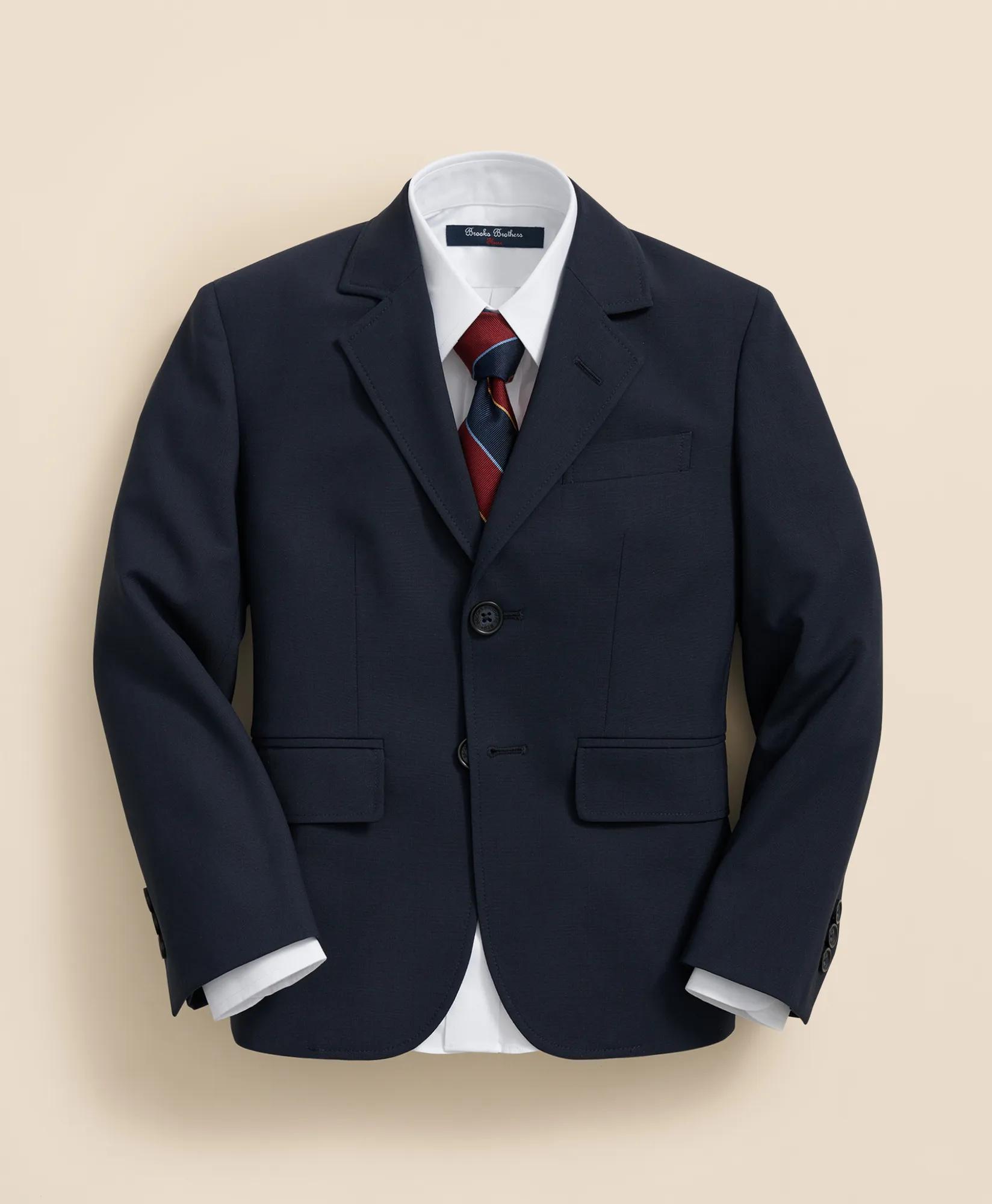 Junior Two-Button Wool Suit Jacket