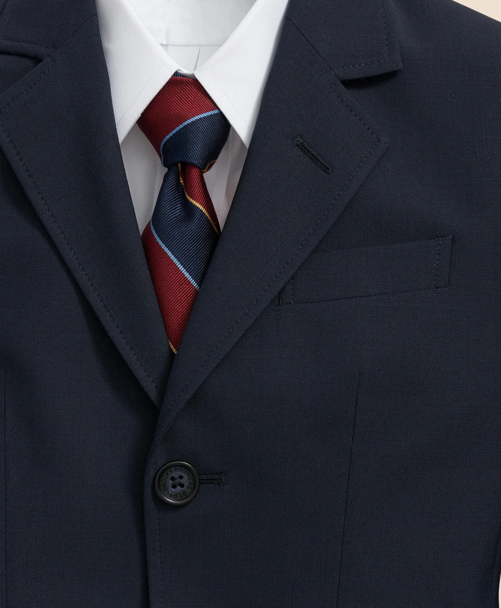 Junior Two-Button Wool Suit Jacket