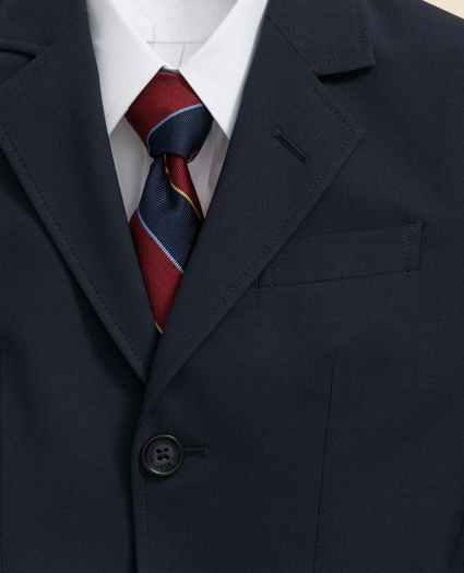 Boys Junior Two-Button Wool Suit Jacket, image 2
