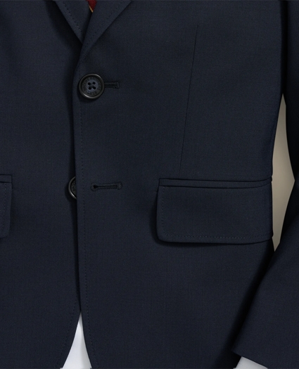 Boys Junior Two-Button Wool Suit Jacket, image 3