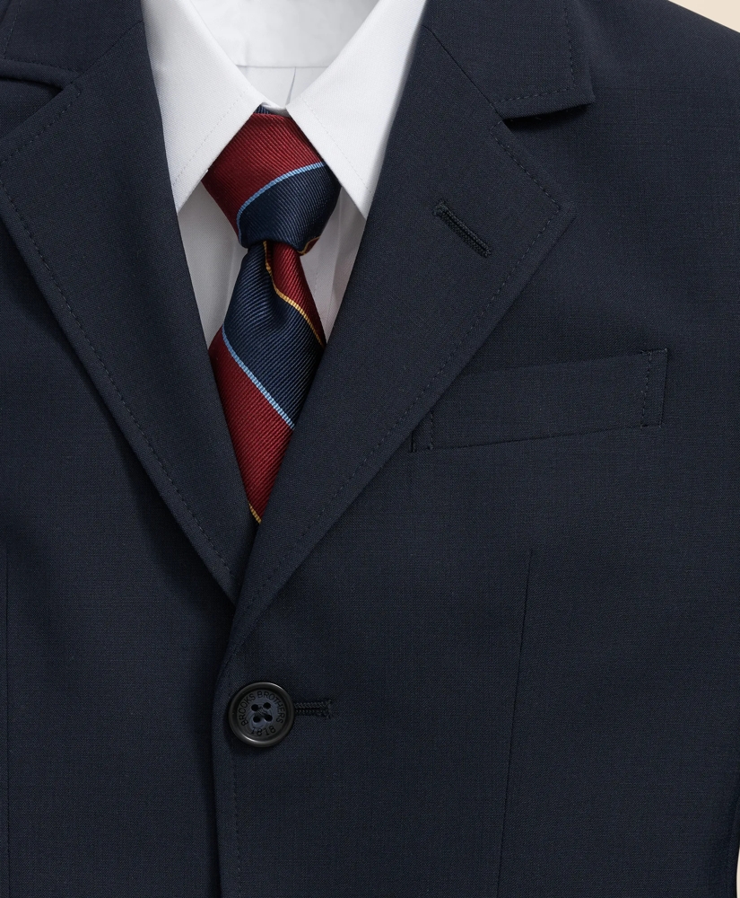 Boys Junior Two-Button Wool Suit Jacket, image 5
