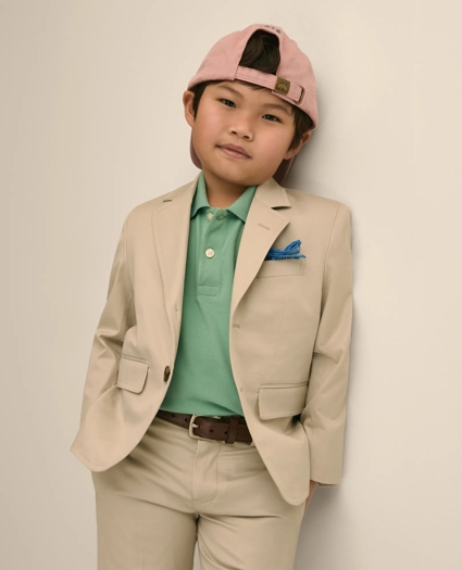 Boys Junior Stretch Cotton Suit Jacket, image 1