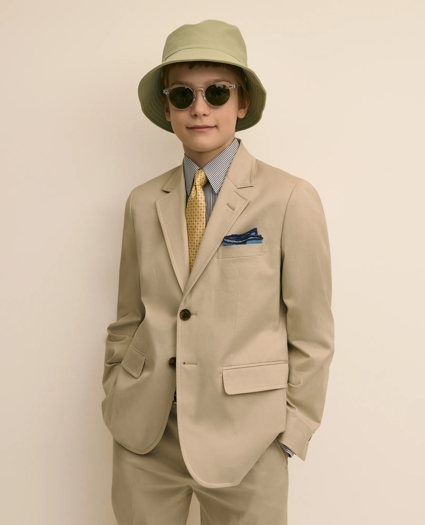 Boys Prep Stretch Cotton Suit Jacket, image 1