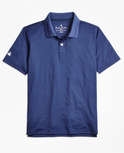 Boys Solid BrooksStretch™ Performance Series Polo Shirt