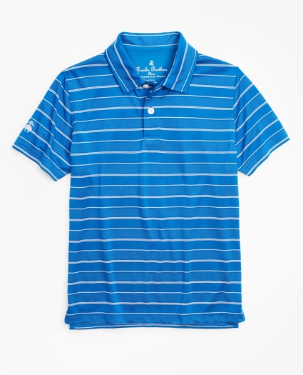 Boys Performance Series Stripe Polo Shirt