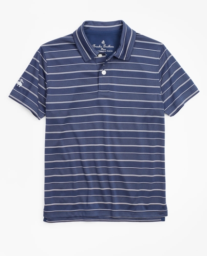 Boys Performance Series Stripe Polo Shirt