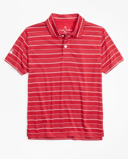 Boys Performance Series Stripe Polo Shirt