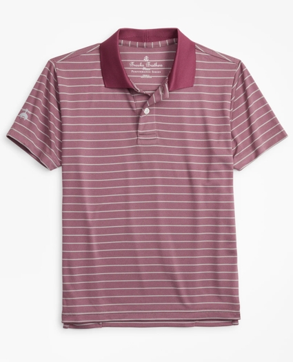 Boys Performance Series Bird's-Eye Stripe Polo Shirt