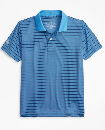 Boys Performance Series Bird's-Eye Stripe Polo Shirt