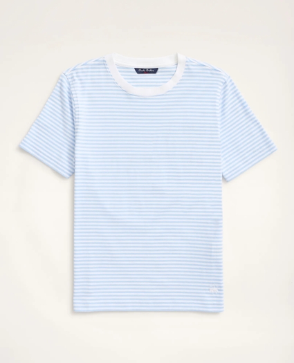 Boys Cotton Feeder Stripe T-Shirt