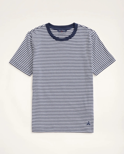 Boys Cotton Feeder Stripe T-Shirt
