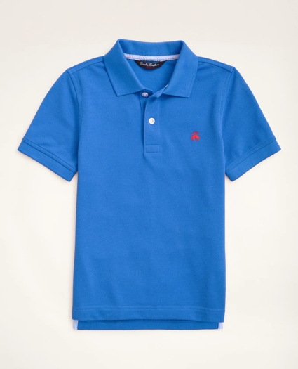 Boys Short-Sleeve Cotton Pique Polo Shirt, image 1