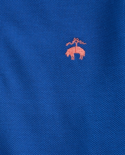 Boys Long-Sleeve Cotton Pique Polo Shirt, image 2