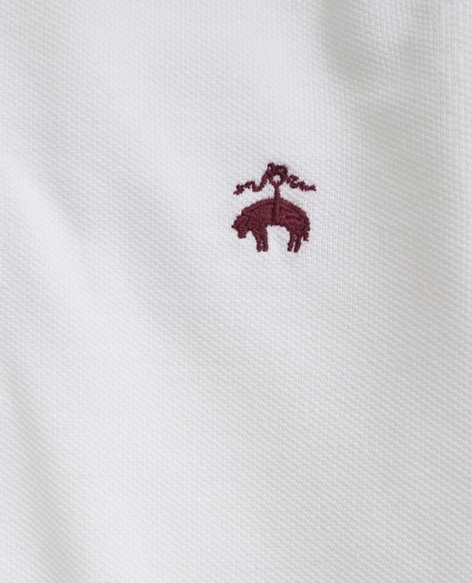 Boys Long-Sleeve Cotton Pique Polo Shirt, image 2
