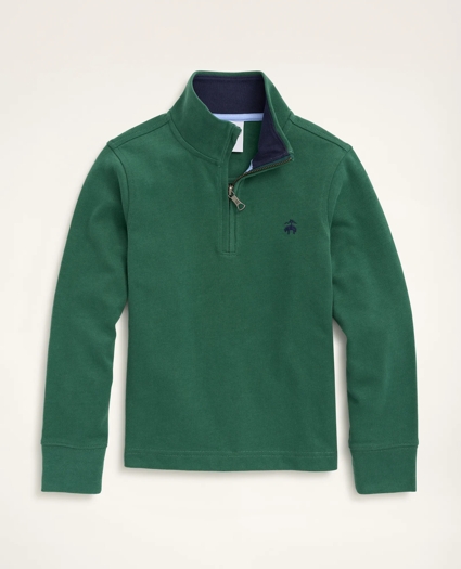 Boys Sueded Jersey Half-Zip