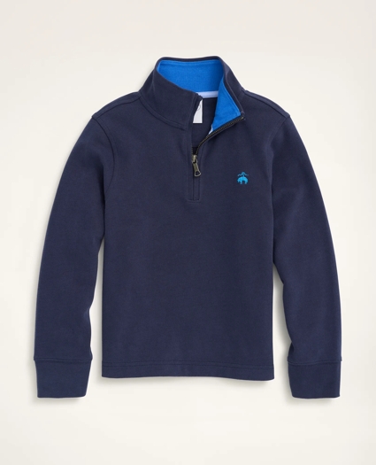 Boys Sueded Jersey Half-Zip