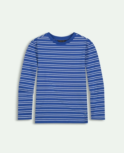Boys Cotton Striped Long Sleeve T-Shirt