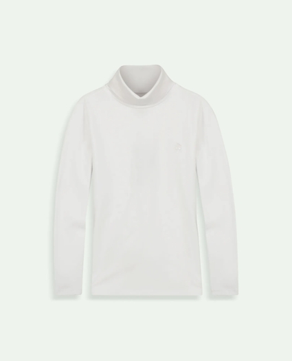 Boys Stretch Cotton Turtleneck, image 1
