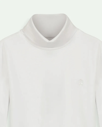 Boys Stretch Cotton Turtleneck, image 2