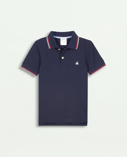 Boys Tipped Pique Polo Shirt