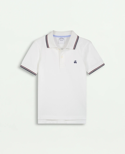 Boys Tipped Pique Polo Shirt