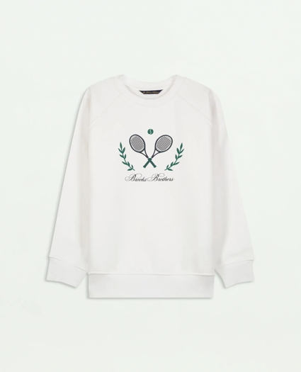 Boys Tennis Motif Sweatshirt