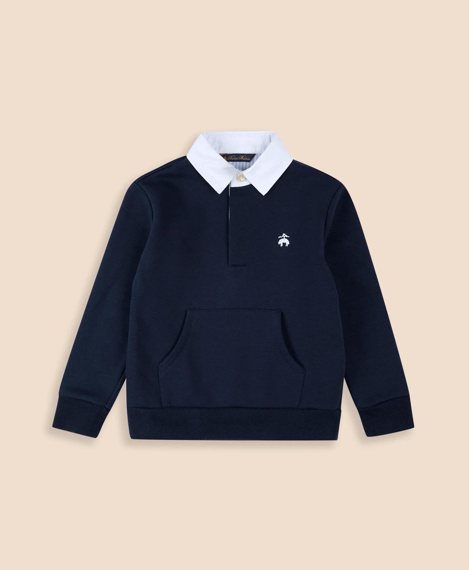 Boys Cotton-Blend Rugby Sweatshirt, image 1