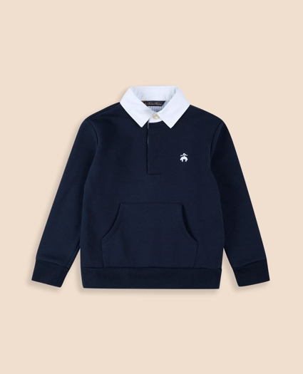 Boys Cotton-Blend Rugby Sweatshirt, image 1