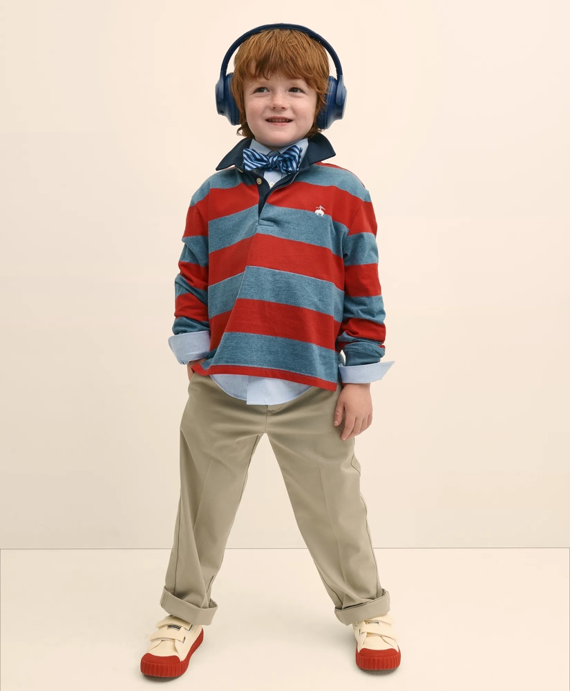 Boys Cotton Rugby Shirt, image 2