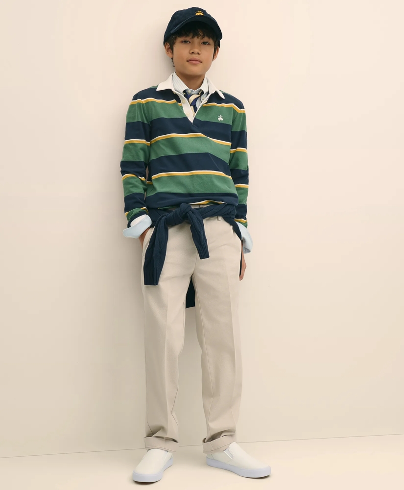 Boys Cotton Rugby Shirt, image 2