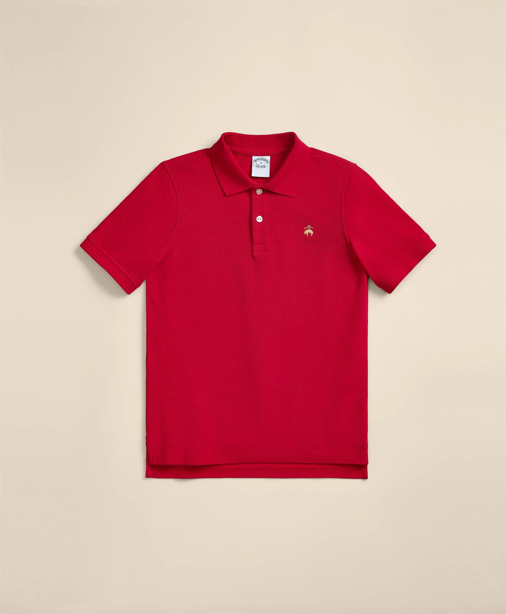 Boys Short-Sleeve Pique Polo, image 1