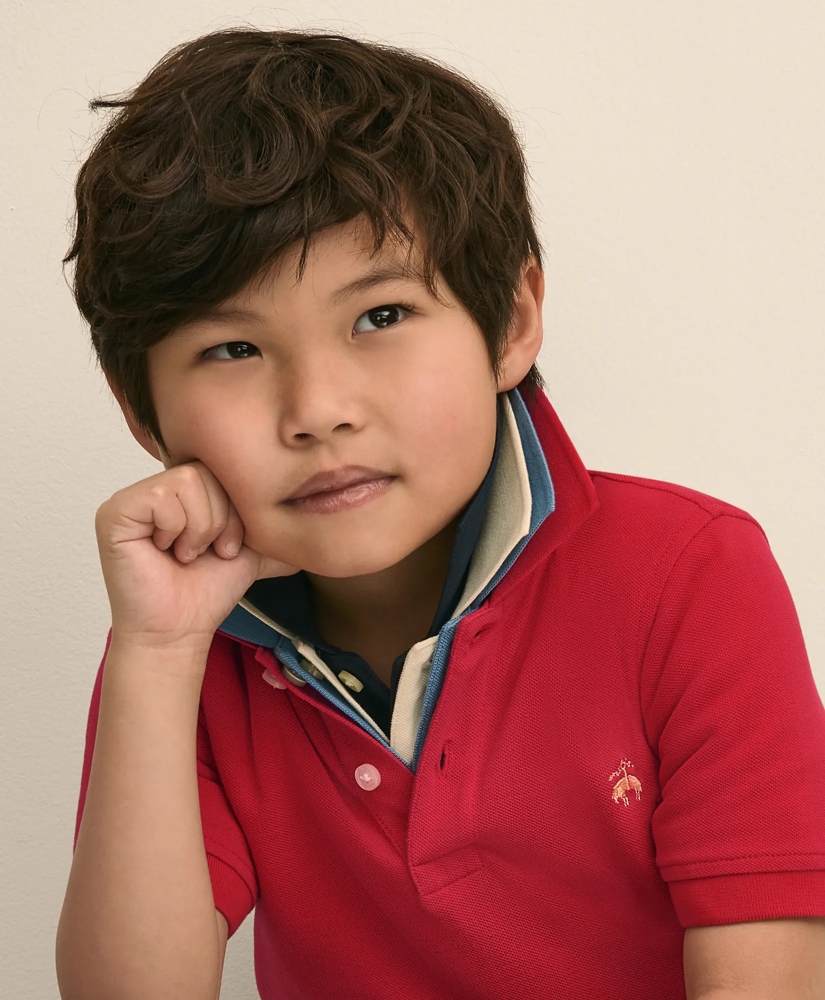 Boys Short-Sleeve Pique Polo, image 3