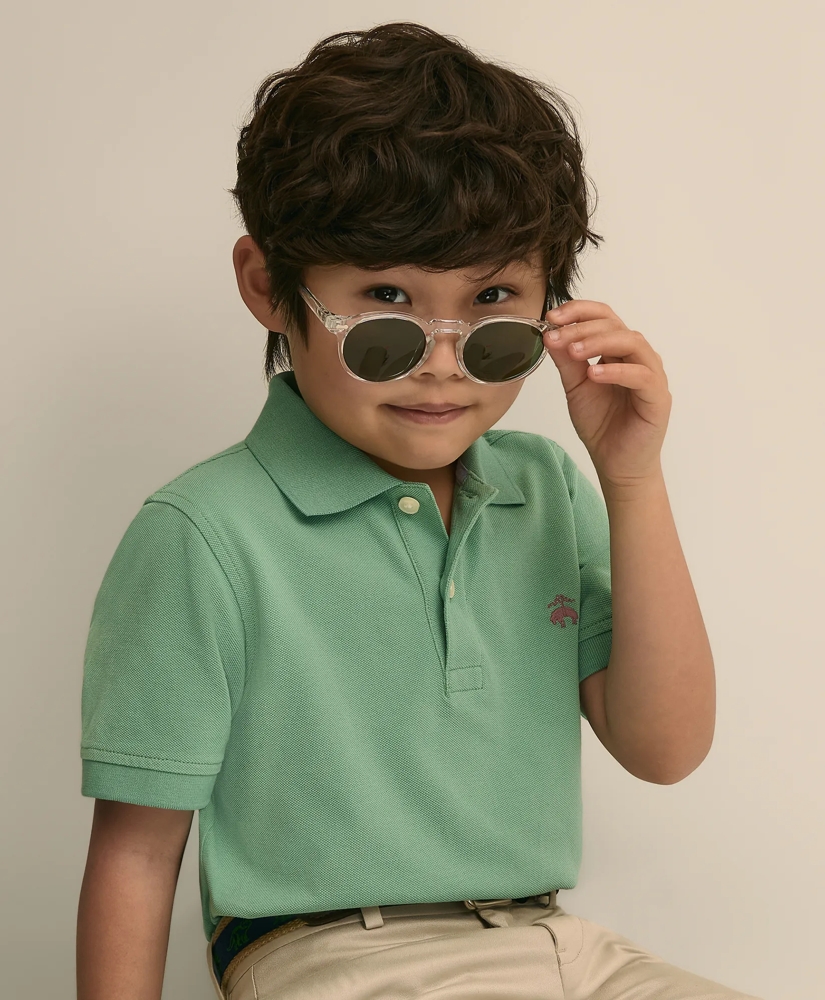 Boys Short-Sleeve Pique Polo, image 2