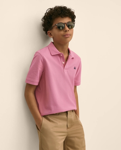 Boys Short-Sleeve Pique Polo, image 1
