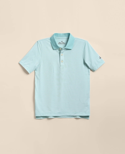 Boys Performance Series Micro-Stripe Polo, image 4