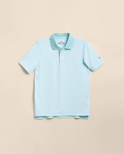 Boys Performance Series Micro-Stripe Polo, image 4