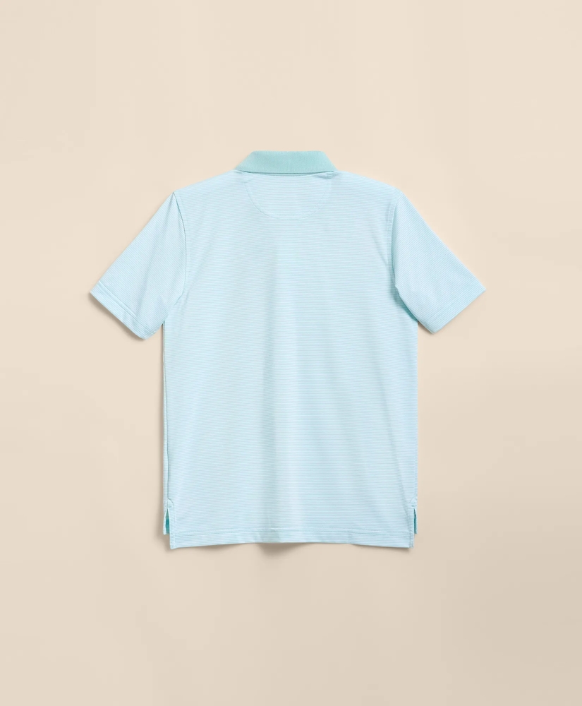 Boys Performance Series Micro-Stripe Polo, image 5