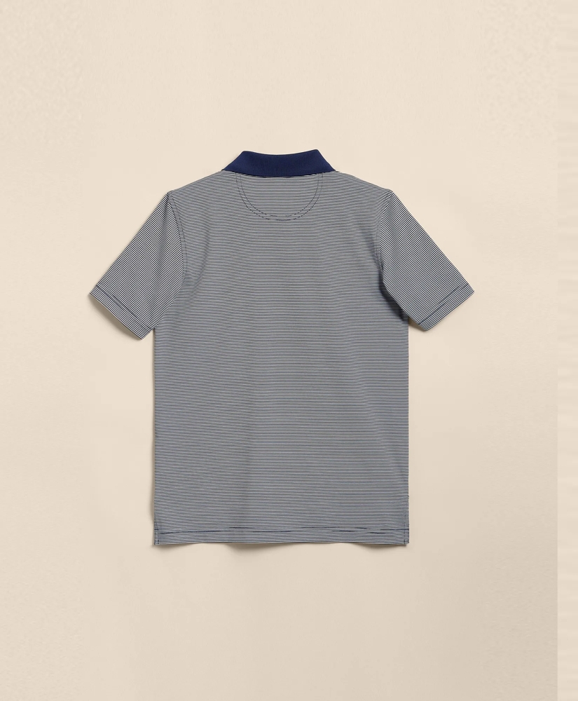Boys Performance Series Micro-Stripe Polo, image 4