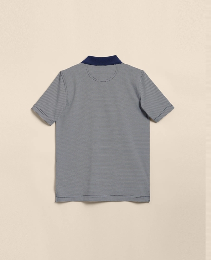 Boys Performance Series Micro-Stripe Polo, image 4