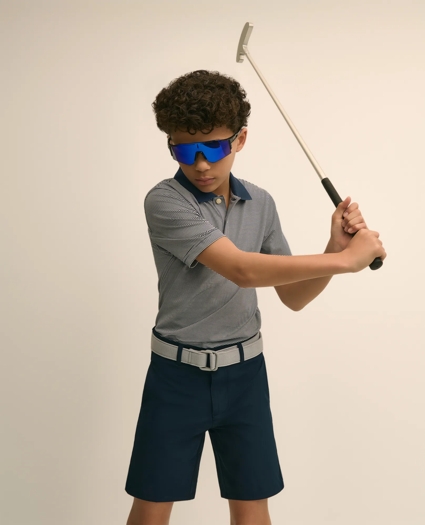 Boys Performance Series Micro-Stripe Polo, image 5