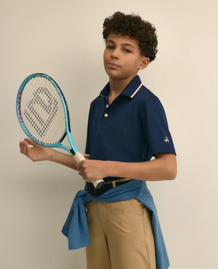 Boys Pique Performance Series Polo, image 1
