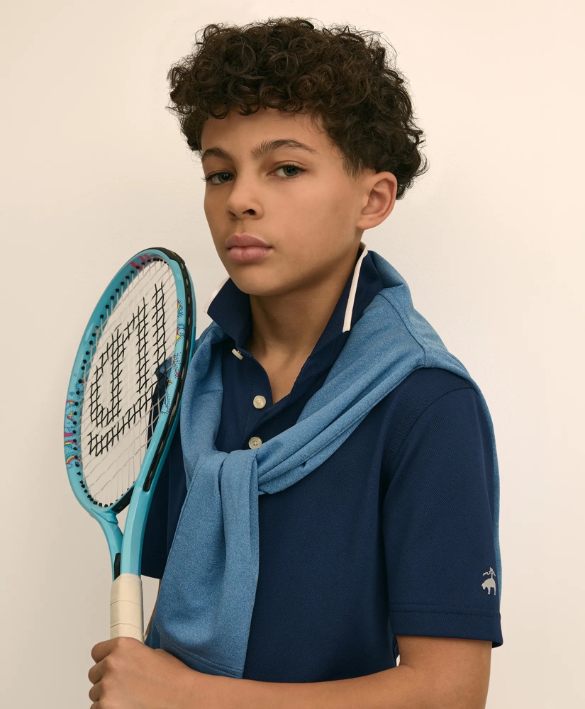 Boys Pique Performance Series Polo, image 2